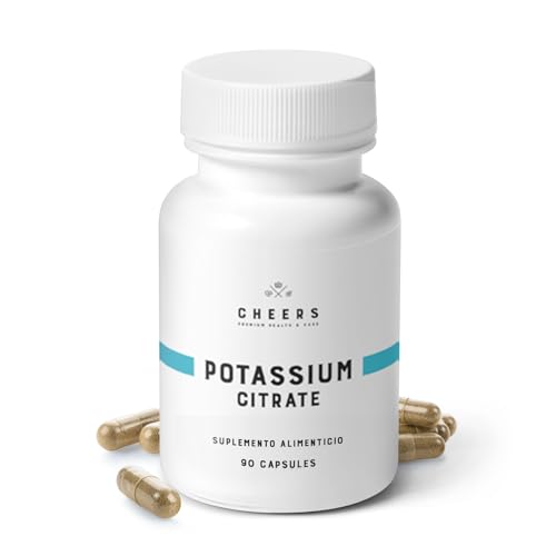 Tabletas de Citrato de Potasio - (316 mg) - Citrato de Potasio Puro 90 Cápsulas Veganas - La...