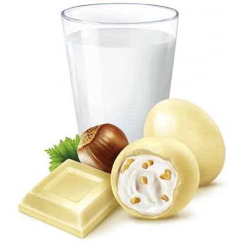 Image of Kinder Schoko Bons White | Creamy White Chocolate with Hazelnut Filling | Delicious Candy Bites for Kids & Adults | Ideal for Gifting, Sharing & Everyday Treats | 288 g