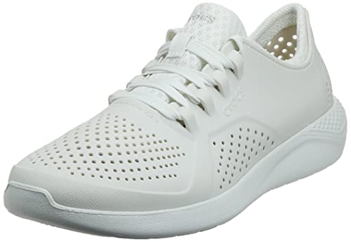 Image of Crocs Men's LiteRide Pacer Sneaker | Comfortable Tennis Shoes, Almost White