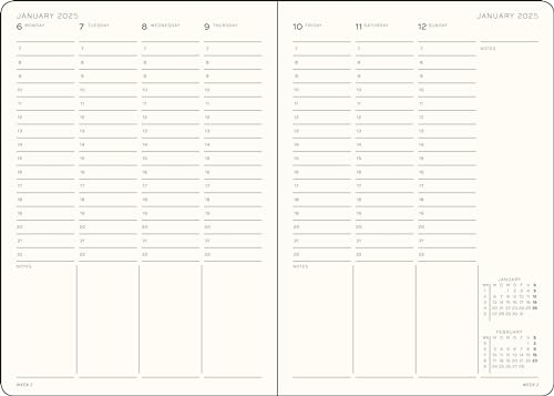 LEUCHTTURM1917 - Week Planner 2025, Hardcover, Composition (B5), Black (Jan 1 - Dec 31, 2025) - Thumbnail 2