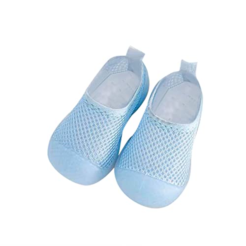 Boys Girls Low Heel Shoes Toddler Kids Infant Newborn Baby Boys Girls Summer Shoes Solid Soft Soles (Blue, 24 Toddler)