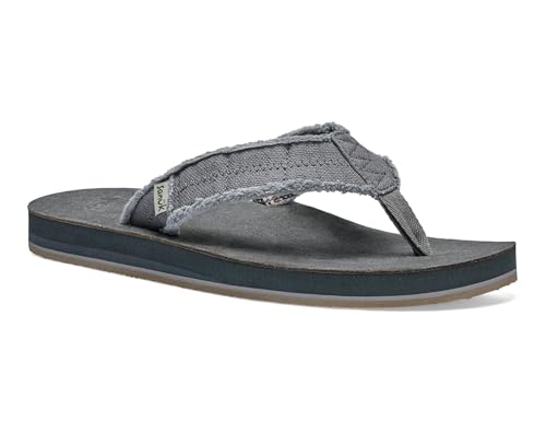 Image of Sanuk Mens Fraid Not Soft Top | Flip Flops for Men | Mens Sandals | Beach Sandals | Supportive & Lightweight | Comfort Footbed