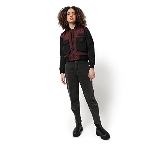 Image of PINACOLADA Women's Puffer Regular Fit Bomber Jacket For Winter Wear | Standing Collar | Full Sleeve | Zipper | Casual Jacket For Woman & Girl | Western Stylish Jacket For Women