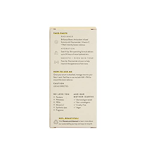Honest Beauty Everyday Radiance +C Moisturizer With Vitamin B3 + Vitamin C + Pearl | Ewg Certified + Non-Comedogenic & Vegan + Cruelty Free | 1.7 Fl. Oz. #TOP6