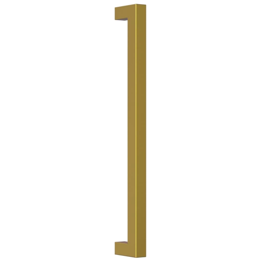 Tiradores para muebles (10 unidades, acero inoxidable, 224 mm de distancia entre orificios, 236 x 12 x 35 mm, para armario, cajón, cocina, baño, tornillos recortables)