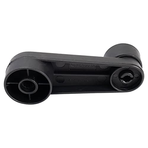 Image of TRQ Front Window Crank Handle Set Black Compatible with 2003-2007 Freightliner Classic Classic XL 1995-1996 FLD112 1991-1996 FLD120