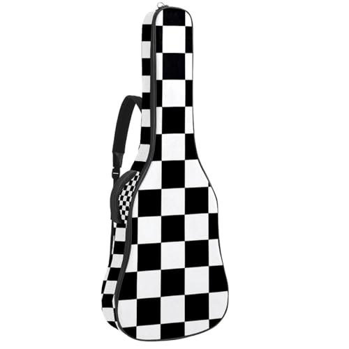 Housse pour guitare classique évitant l'encombrement au sol grâce à son crochet arrière pratique