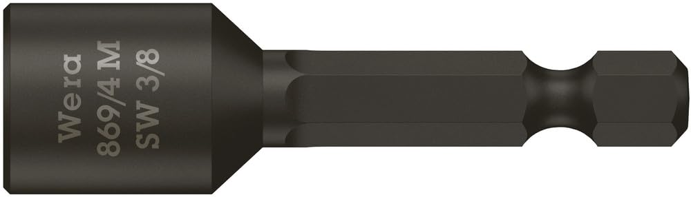 Zestaw końcówek wymiennych klucza nasadowego 1/4" z magnesem, 8-cz. Wera