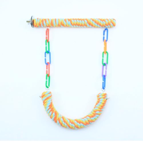 Image of Pet Bird Parrot Swing Hanging Toy Bird Perches Cage Toys，Bird Perch Chewing Stick Cage Accessories Parrot Climbing Standing Branches Paw Grinding Fork Sets for Parakeet Lovebirds Cockatiels