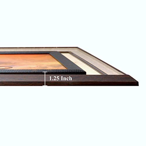 Image of Wens 'Floral Essence' Wall Art Painting (PS Wood, 51 cm x 66 cm x 3 cm, Brown)