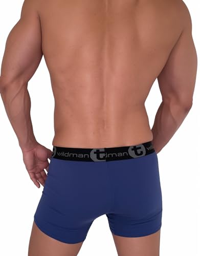Wildmant Cotton Monster Cock 5" Inseam Boxer Brief Dark Blue4