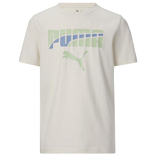Image of Puma Boys' Short Sleeve Cotton Graphic T-Shirt, Crewneck