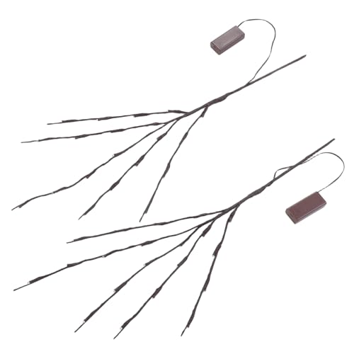 Ipetboom 2 Stück LED Lichterzweige Warmweiß und Weiß Dekorative Baumbeleuchtung für Innen und Außen Stimmungsvolle und Eventbeleuchtung Vielseitige Dekoration für Festlichkeiten und