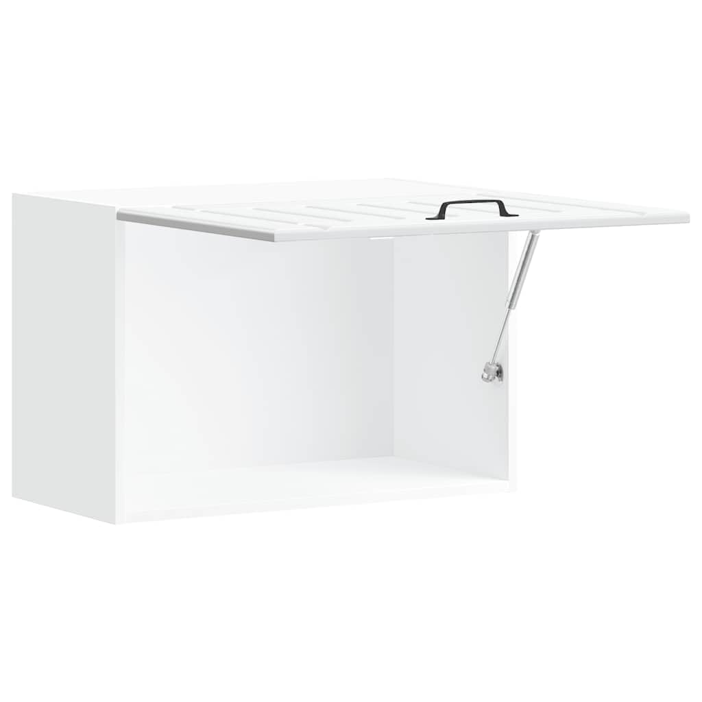 vidaXL Armoire Murale de Cuisine Lucca Blanc Bois d'ingénierie, Meuble Mural de Cuisine, Armoire pour Mur de Cuisine, Armoire Murale avec Portes