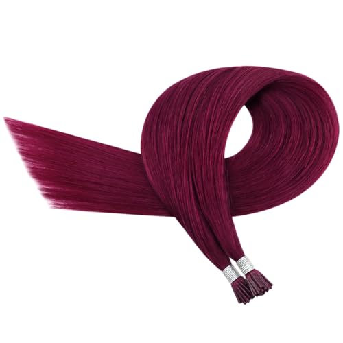 Image of YoungSee U Tip Hair Extensions Human Hair Balayage Utip Hair Extensions Ombre Dark Brown Balayage Brown K Tip Hair Extension Real Human Hair for Daily Confidence Boost 20 Inch 50 Strands 50g