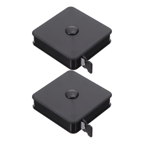 Cinta Métrica Mini Retráctil Negra 2m Pack 2 Unidades miniatura 1