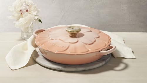 Image of Le Creuset Enameled Cast Iron Petal Braiser, 2.25qt., Peche