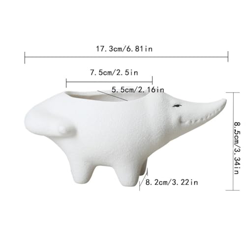 Jolis pots de fleurs en céramique crocodile à offrir pour la maison - 3