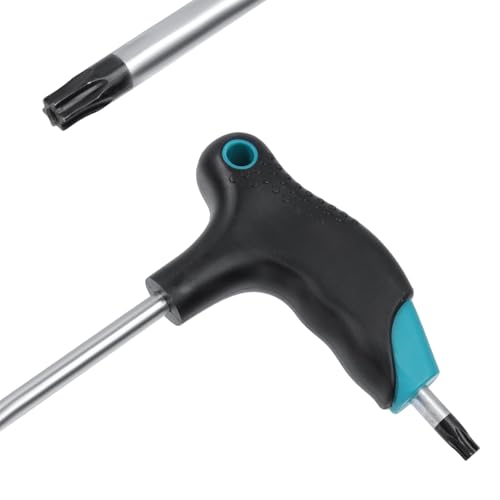 Image of Antrader 2pcs Cr-V Steel T40 Torx Wrench,Dual End Anti Tamper Proof Hex Key | Comfort T-Shaped Anti-Slip Handle,Long Arm Screwdriver,Hanging Hole for Storage