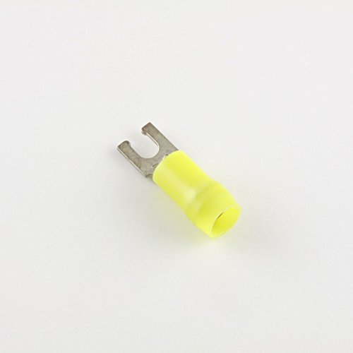 12-10 Ga. Nylon-Insulated Snap-Spade Fork Terminals, 6 Stud - (pack of 50)