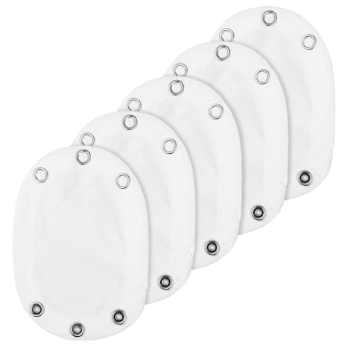 Didiseaon 5pcs Baby Bodysuit Extender Cotton Romper Suit Extension Baby Jumpsuit Extender Adjustable Lengthen Pad for Infant Clothing