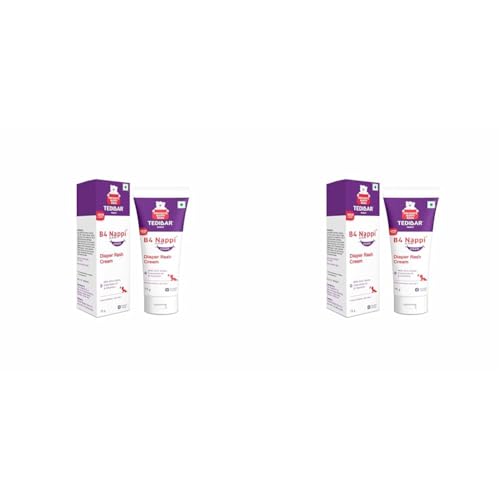 B4 Nappi Cream Baby Diaper Rash Cream 75G (Pack Of 2) From Tedibar Family | Protects Baby'S Tender Skin From Nappy Rash| Clinically Recommended - By Torrent Pharma