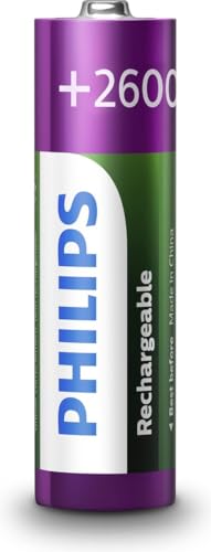 Pack de 2 piles rechargeable Philips AA LR6 2600 mAh - vue 4