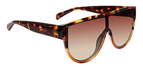 Carrera Women's Steve Madden Female Sunglasses Style Nigel Navigator, Crystal Tortoise/Brown Gradient, 143mm, 0mm2