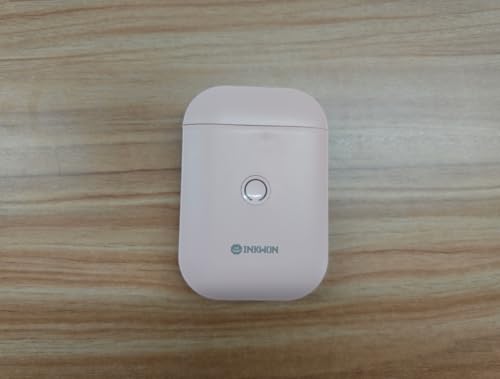 InkWon D11S Bluetooth対応 多機能 携帯型ラベルプリンター ラベルシール3巻付属 Android/iOS対応 (ピンク)