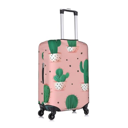 Cactus Print Protective Suitcase Cover Washable Travel Luggage Protector with Concealed Zipper3
