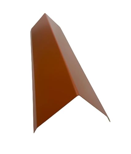 Firstblech 2 m lang Aluminium farbig 0,8 mm (klein, Rot)