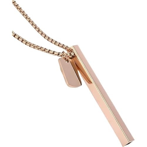 Tactile Breathing Necklace for Stress & Anxiety Relief | 4-7-8 Breathing Tool | Natural Calm & Stress Relief | Stylish Hypoallergenic Jewelry with Lifetime Chain for Women & Men