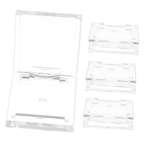 FRCOLOR 4個小型軽量詰め替え可能透明アイシャドウパレット 化粧品収納ケース リップバーム 腮紅 ハイライター対応 携帯便利トラベル用