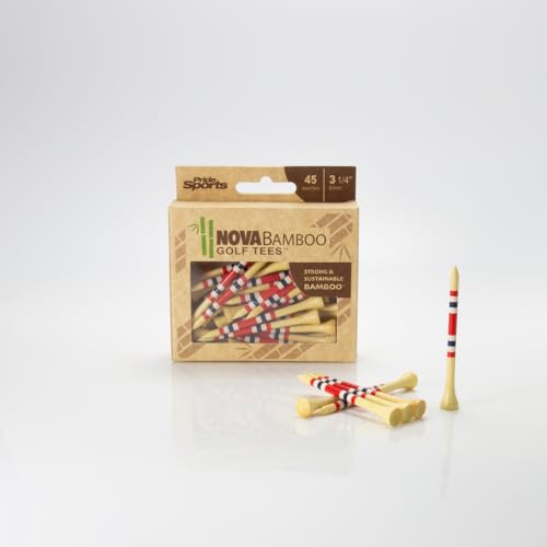 Pride Nova Bamboo Golf Tees - 45 Pack 3 1/4