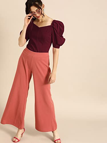 Image of Women's & Girl's Solid Short Sleeve Crop Top (LY-TopD6 Variation)