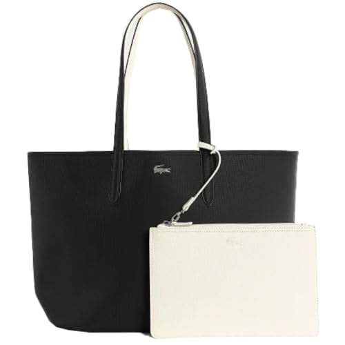 Lacoste Women Shopping Bag, Bolsa de la Compra Mujer, Noir Farine, One Size