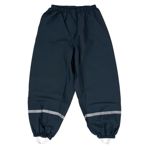 Zouwel Unisex Regenhose Kinder Matschhose Ungefüttert-Winddichte & wasserdichte Regenkleidung für Jungen und Mädchen-Ideal für Regen und Matsch (DE/NL/SE/PL, Numerisch, 98, 104, Regular, Marineblau)