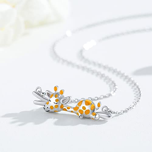 925 Sterling Silver Celtic Knot Giraffe Head Pendant Necklace Giraffe Gifts for Women Girlfriend Birthday2