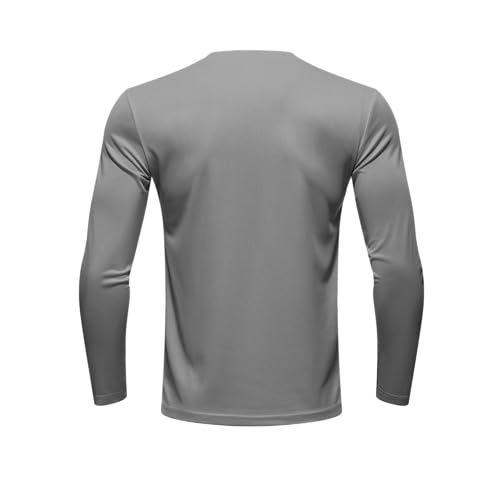5 Pack Men's Long Sleeve Shirts Sun Protection Shirts Lightweight UPF 50+ Rash Guard for Running Workout Fishing3
