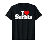 ICH LIEBE HERZ SERBIEN SERBISCHE KULTUR T-Shirt