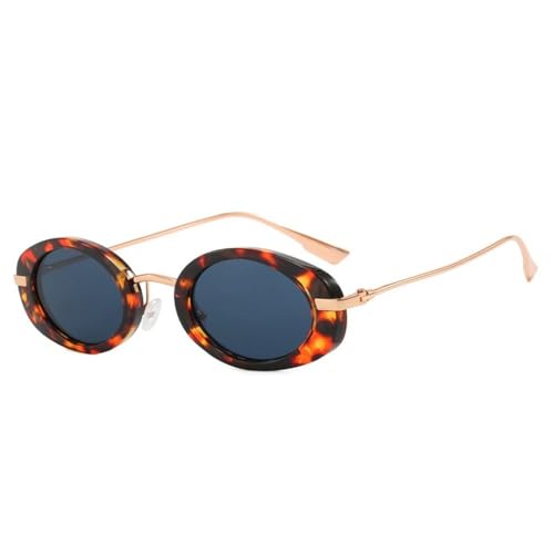 Lunettes de soleil rétro ovales verres dégradés protection UV400 tendance punk unisexe