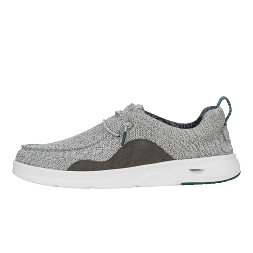 HEYDUDE Wally Hey2O Mesh Monument Grey/Dawn Blue Size 11 Mens Shoes Mens Slip-on Loafers Comfortable & Light-Weight