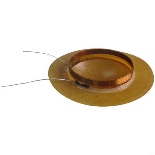 BildeeMait Bobina de voz de tweeter de 25,5 mm con cabeza de membrana de resina, sonido transparente de alta frecuencia de película de voz marrón