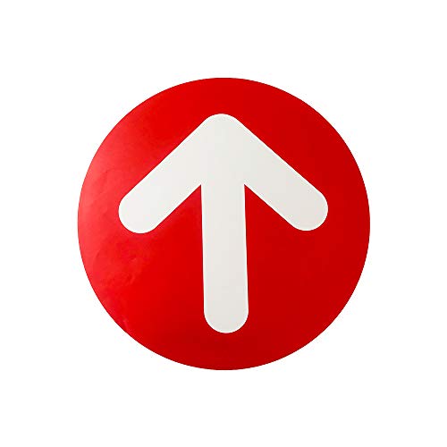Flechas Adhesivos para Suelo,TAOPE 12 Pack Etiquetas de Piso de Distancia Social, Pegatinas de Dirección Stand Here para Guía de Control de Multitudes Restaurantes Hospitales + Raspador