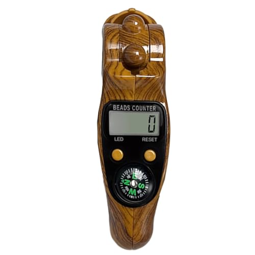 DNCG Prayer Beads Counter, Digital Row Counter, Handheld Number Click Counter with Compass, Prayer Beads Finger Tally Counter, Rotating Digital Tasbeeh Prayer Beads Tally Counter, 1PC
