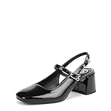 Sam and Libby Women's Grace Pump Black Patent 8 Medium