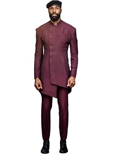Robe à col montant pour costume hommes idéale pour un bal élégant