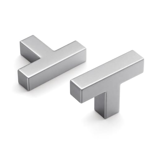 Goldenwarm 35 Pack Brushed Nickel Cabinet Knobs Silver Kitchen Drawer Knobs