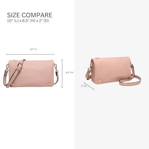 JEN & CO. Phiona Stud Crossbody Bags Vegan Leather Clutch Purses Shoulder Handbag Wallets for Women3