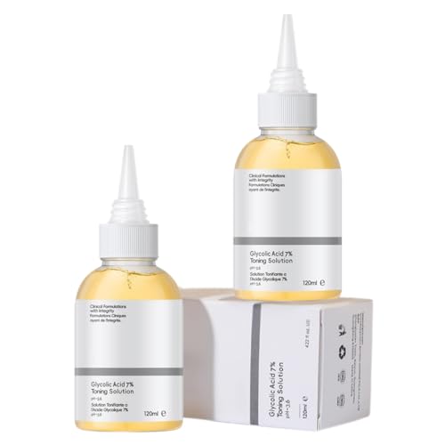 Glycolic Acid 7% Toner Exfoliating and Moisturizing Toning Solution for Smoother Skin, 240ml